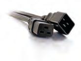 03143 12ft 53407 15ft 20941 12ft 53406 15ft 09482 25ft 14719 14AWG 250 Volt Power Extension Cord (IEC320C20 to IEC320C19) 16AWG