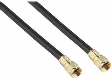 VIDEO & AUDIO CABLES Coaxial Cable With F Connectors