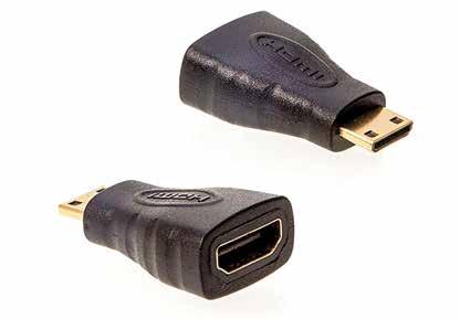 ADAPTERS Mini HDMI Male to HDMI Female Adapter 309980 HDMI