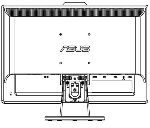 Use a screwdriver to remove the three screws on the stand of the monitor as the below drawing shows. 4. Detach the arm from the monitor.