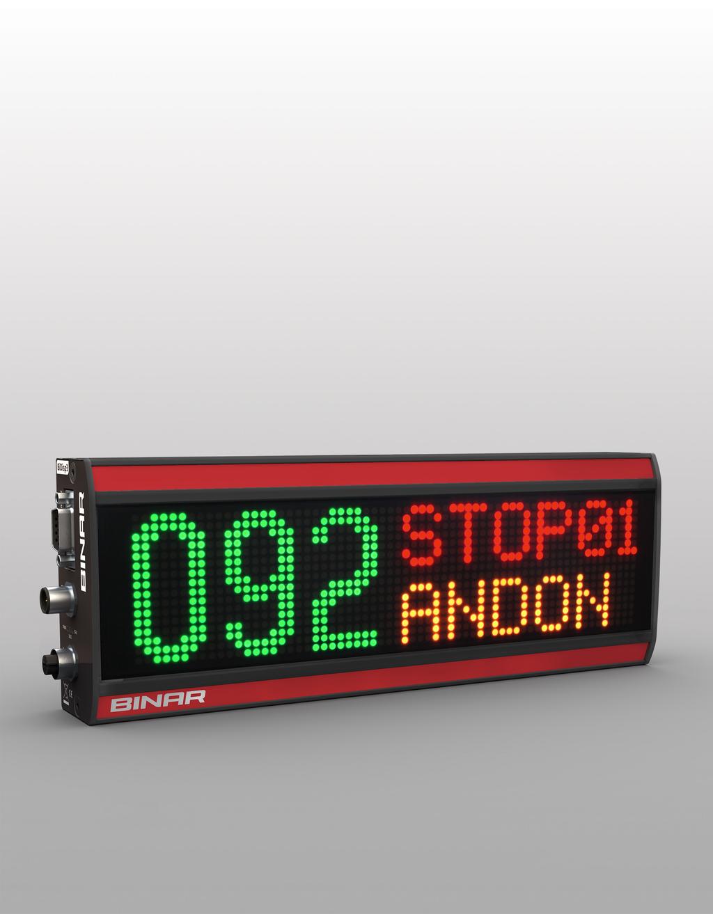 PRODUCTION SYSTEMS BiDisp A robust, flexible colour display for industrial applications Bright, full graphics LED matrix