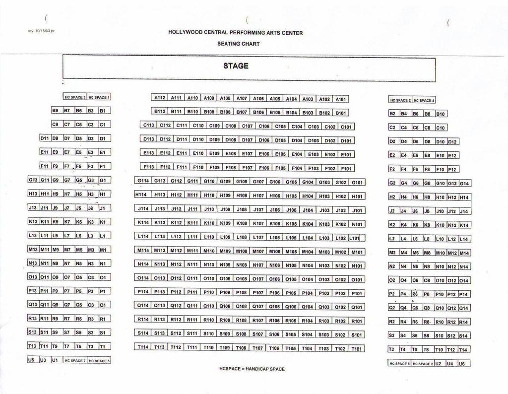 Seating Chart Seating Seating Capacity: 502 seats, as well