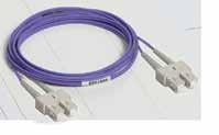 25 db For single-mode installations 9/125 µm, type OS 1/ OS 2 Yellow sheaths SC/SC duplex cords 3 0 326 00 Length: 1 m 3 0 326 01 Length: 2 m 3 0 326 02 Length: 3 m SC/LC duplex cords 3 0 326 03