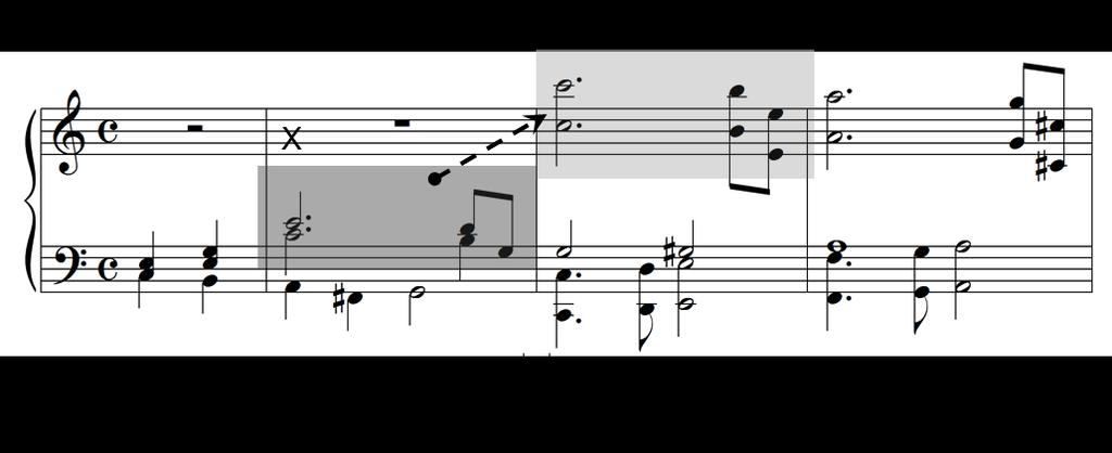 a continuous and organic growth in a musical piece.