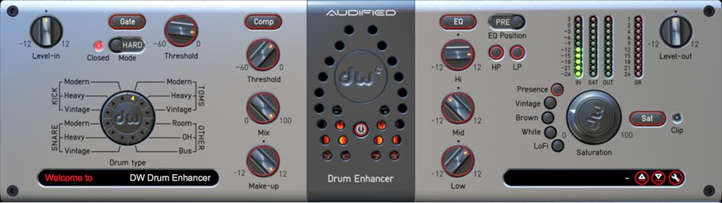 DW Drum Enhancer User Manual Version 1.0 http://audified.