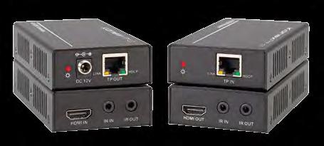 EXTENDERS IP EXTENDERS HDBASET H D M I OV E R I P 4K UHD HDBaseT 70 Meter - HDMI Extender MPN: EXT-HDBASE70E Extend uncompressed HDMI A/V signals