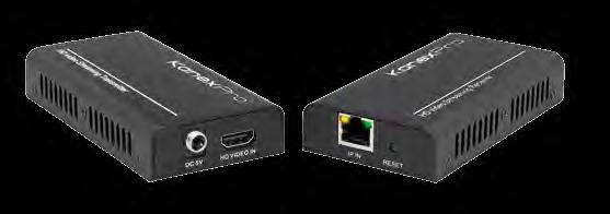Ethernet MPN: HDBASE100POEL Extend pure 1080p resolutions up to 650 ft.