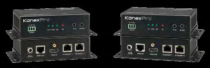 The KanexPro HDBaseT Extender is a transmitter/receiver set that enables you to route ultra high-definition signals up to 330 feet (100 meters).