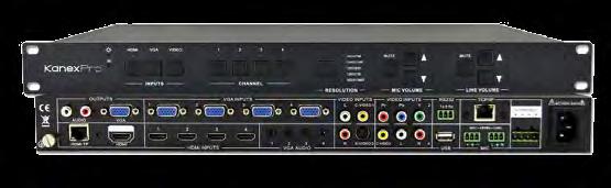 SWITCHERS P R E S E N TAT I O N S C A L E R S 5-Input Presentation Scaler Switcher with HDBaseT Output MPN:
