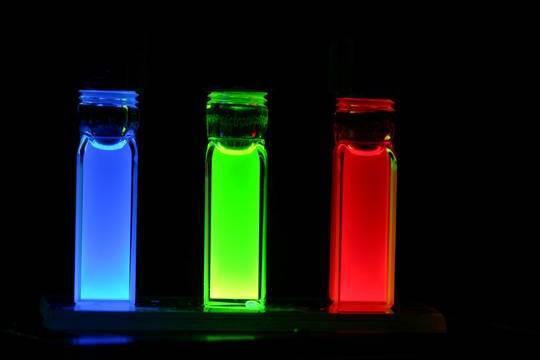 Quantum dot semiconductor nanocrystals Precisely engineered for optimal performance & cost light emission and particle processing. COLOR SPACE (CIE x,y) QD gamut Emission Spectra 1 Emission 0.9 0.