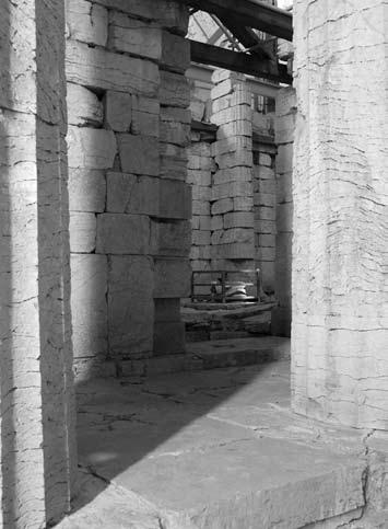 Figure 3 Eastern doorway in the temple of Apollo Epikourios at Bassae (Photo: the author).