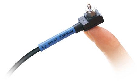 Subminiature sensor head AP-41M (Negative pressure type) Super-tough Electrical Cable The cable is highly flexible, thus allowing easy routing and handling compared to urethane tubing.