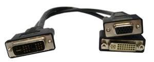 DVI to DVI&VGA Breakout Cable (DDVY01) 3.