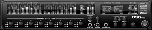You can use the 896mk3 to slave your audio software to SMPTE as well, via sample-accurate sync (if your host software supports it) or via MIDI Time Code (if your host software supports it).