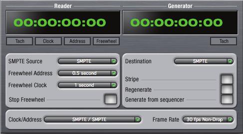 This setting can also be made in the MOTU SMPTE Setup (shown below). In AudioDesk or Digital Performer: 1. Choose Receive Sync from the Setup menu. 2. Choose the Sample-accurate option.