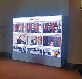 First Abu Dhabi Bank Indoor LED screen with P3 modules.