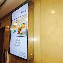 Gloria Hotel Apartments 43 digital signage screen with Magic Info software and