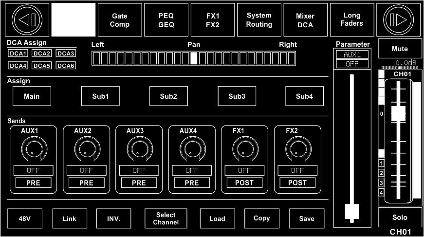 AUX5-8 and FX1-2. See the figure below.