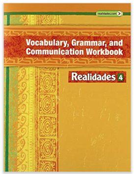 com REAL14 DCW 1YR LIC (RLZ) LVL 4 For Realidades 4 9780328922987 Pearson Education, Inc F) At orientation, students will be given instructions and a code to sign into their book.