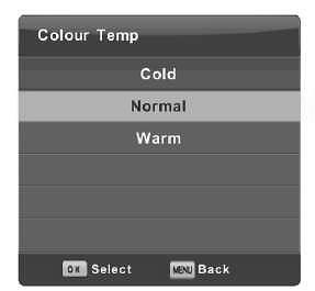 Color temperature (' ) 5 / 4 #, ENTER ENTER (