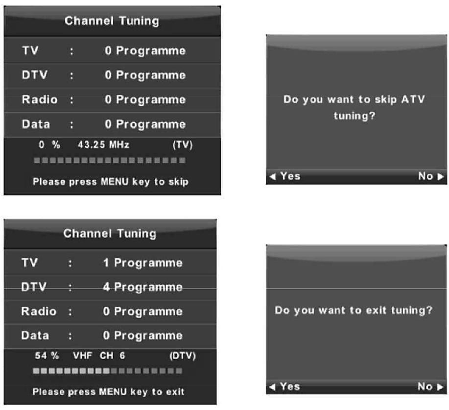 HR ATV Manual Tuning (ATV runo ugaanje) Current CH (Trenutni kanal) Odabir broja programskog mjesta Color System (Sustav boja) Odabire sustava boja (Dostupni sustavi: AUTO, PAL,