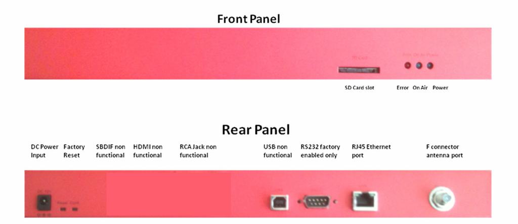 4. Installation 4.1 Front/Rear Panel Interface It is recommended the MT300 be installed and located in a secure area such as a network closet or operations center.