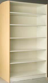 Fixed shelf. 4 wire rack shelves. Nominal: 48W x 84H x 24D 89125/89225 ACCESSORY STORAGE 35W 4 adjustable shelves. Fixed shelf.