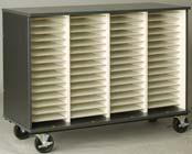 COMPARTMENTS 104 Choral Folio Compartments (11W x 1 5 8H x 18D) 100 shelves.
