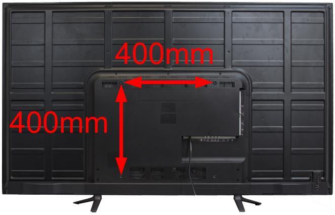 Mounting Specification: 400mm x 200mm using 4 screws sized at M6 (not included). Top two mounting holes are 14mm deep and the bottom two mounting holes are 9mm deep.