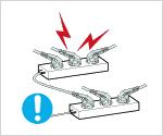 Do not connect multiple appliances to the same power outlet.