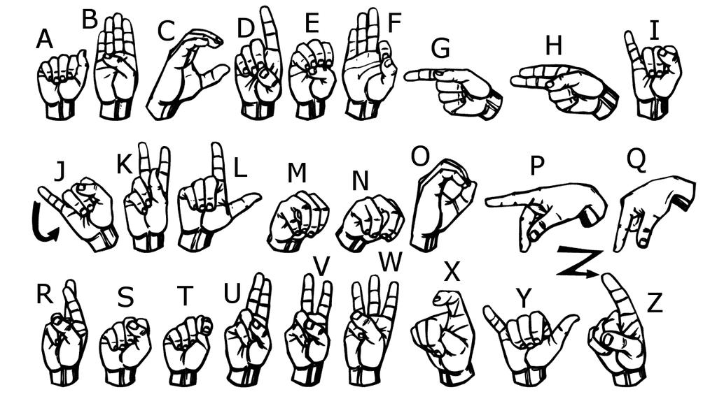 1 Real-time Sign Language Letter and Word Recognition from Depth Data - Supplemental Material In the following, we present the ASL finger alphabet and word lexicon that have been