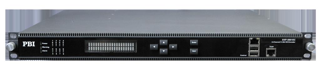 DXP-5800/5801EC is a series of high density real-time H.264 HD/SD s that can support up to eight High Definition (HD) A/V signals compressing and encoding simultaneously.
