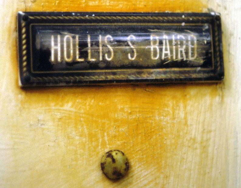 Fig. 2 Photo of Baird doorbell He died four years later on the 16 th of March 1990, at the age of 84.