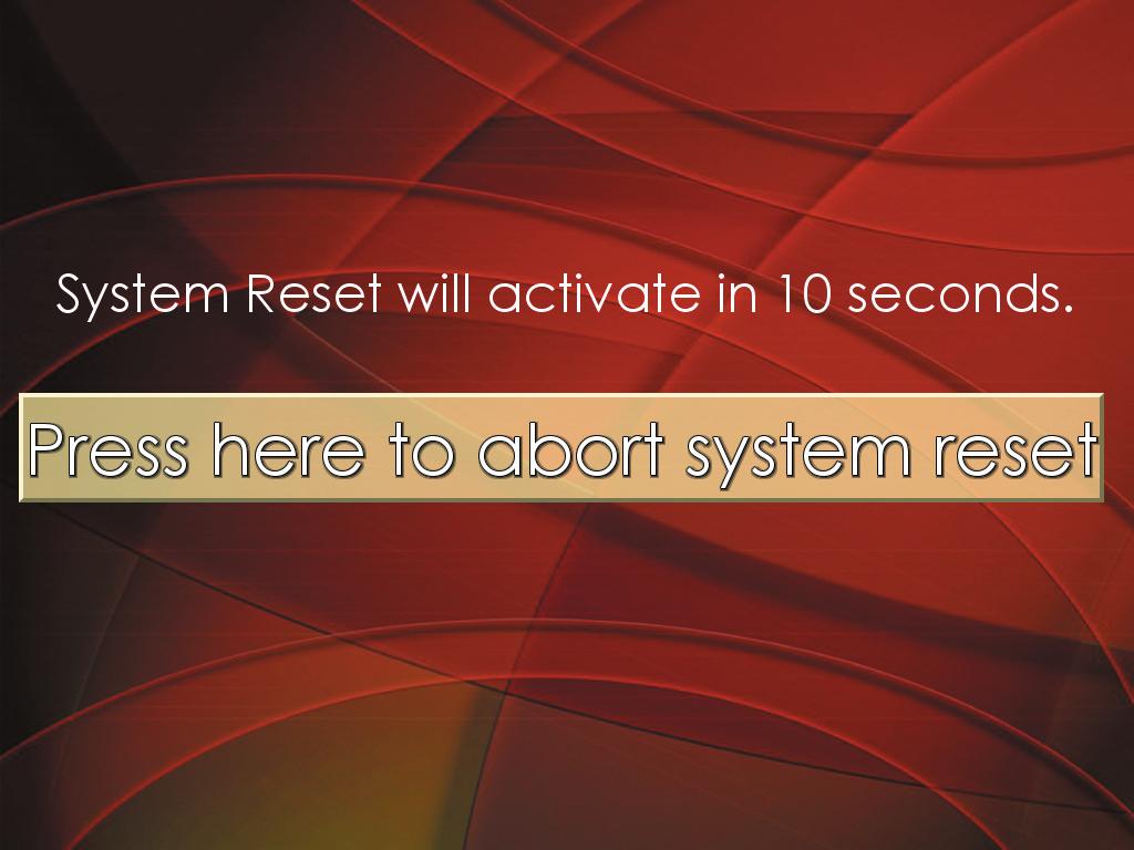 Even if there is a class directly following the one you just finished, please press the SYSTEM RESET button. This will ensure that the system will operate properly for the next user.