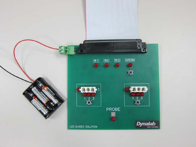 Tutorial Board The LED Guided Tutorial Board, part number 5-1091, is available from Dynalab Test Systems. It is designed to be compatible with the example scenario used in this document.