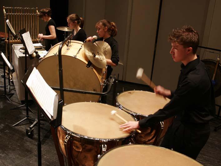 Percussion Percussion instruments are the rhythm section of the orchestra.