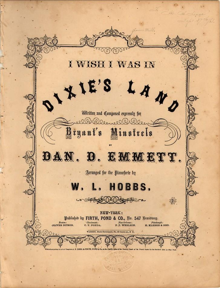 President Lincoln expressed the hope that Dixie would become a