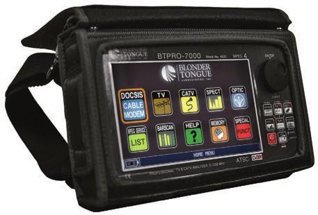 Model: BTPRO-7000 HD Tablet/Touch Signal Analyzer Cable Modem & Fiber Opts.
