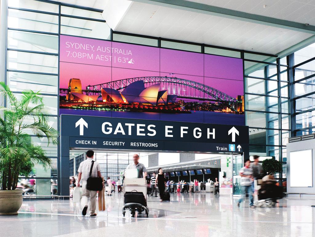 LG Video Wall 55VH7B IN EVERY PLACEMENT, THE STRATEGY IS HIGH VISIBILITY There s perhaps no place where LG commercial displays with In-Plane Switching (IPS) technology offer more advantages than in