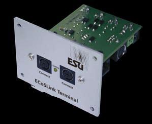 ECoSlink Terminal ECoSlink Terminal - The distribtor NEW More distance If more than one ECoSlink Terminal is sed, the terminals can be connected to each other with standard Ethernet patch cables with