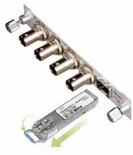 DLC103A Function Module 3. Using the SFP handle, pull the SFP out of the DLC103A. Figure 12.