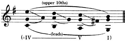 follower. In this vein, he states that these and other related analyses show lower and upper tenths involving one or more harmonies.