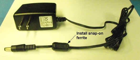 Figure 1: Install snap-on ferrite Figure 2: Plug in power 6 PANEL DESCRIPTION AND ORENTATION Please follow the step by step instructions for set up and operation of the instrument.