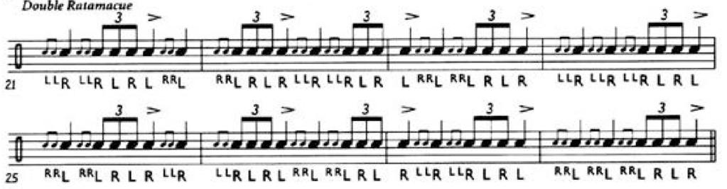 2a. 3/4 Time with longer variation: 2b. 3/4 Time with triplet variation (1 to 5 bars) Adding the feet: Take a look at the following patterns: 1.
