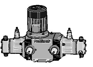 The aluminium housing is respectively combined with 4 reduction gear systems, 2 dosing head sizes and 2 dosing head materials.