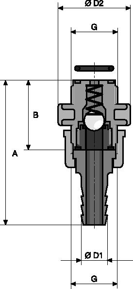 1.5 Hydraulic/Mechanical Accessories 1.5.2 Injection Valves For connecting the metering line to the metering station; the metering valves consist of a non-return ball valve and a Hastelloy C spring (0.
