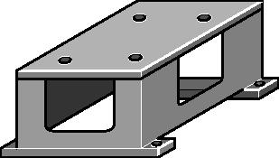 wall mounting bracket for Vario, Sigma and Meta 1001906 1 pk_2_036 Floor mounting for Sigma, Meta For mounting metering pump, includes fixings.