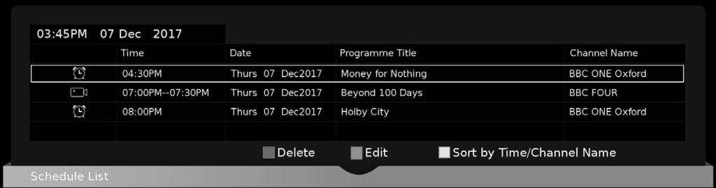 SETTINGS - CHANNEL MENU TV Menu Operation Signal Information - Allows you to view signal frequency, signal quality and signal strength.