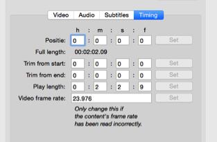 6. Timing You can create a clean cut with this option. Like removing unwanted Bars&Tone or Slates.