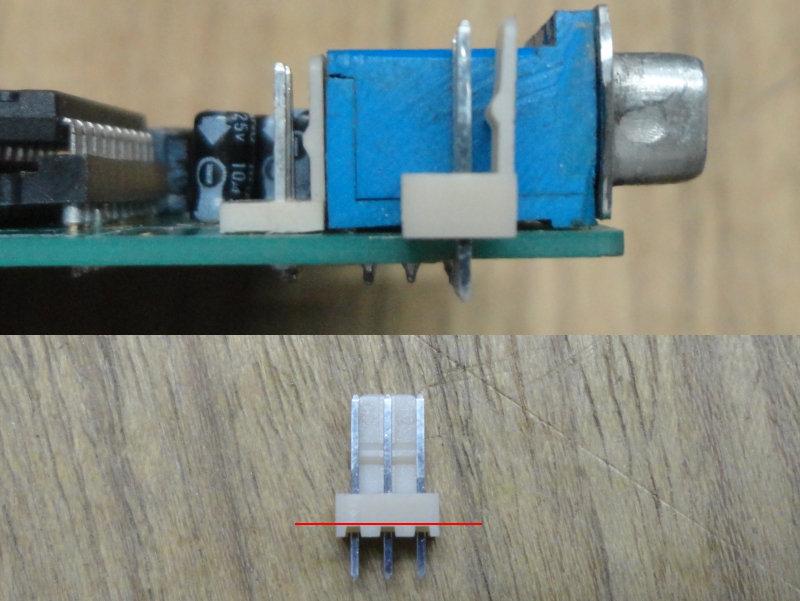 This reduction can be made with a utility knife, cutting around the entire connector, or if you prefer, you can also remove the pins with a needle- nose pliers, cut them and reinsert again.